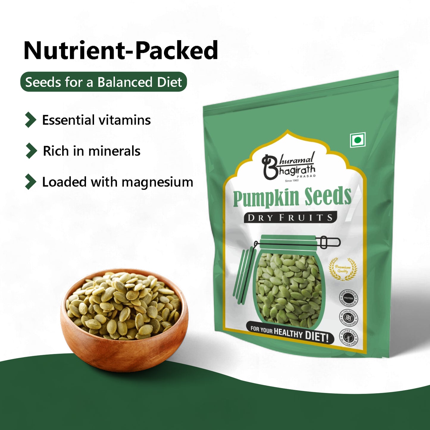 Best Organic Pumpkin Seeds - Fresh Pumpkin Seeds from Top Brands at the Best Price (250 grams)