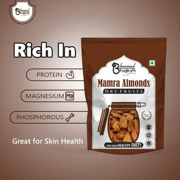 Premium Mamra Almonds – Kashmiri Badam for Brain & Heart Health | Bhuramal Bhagirath